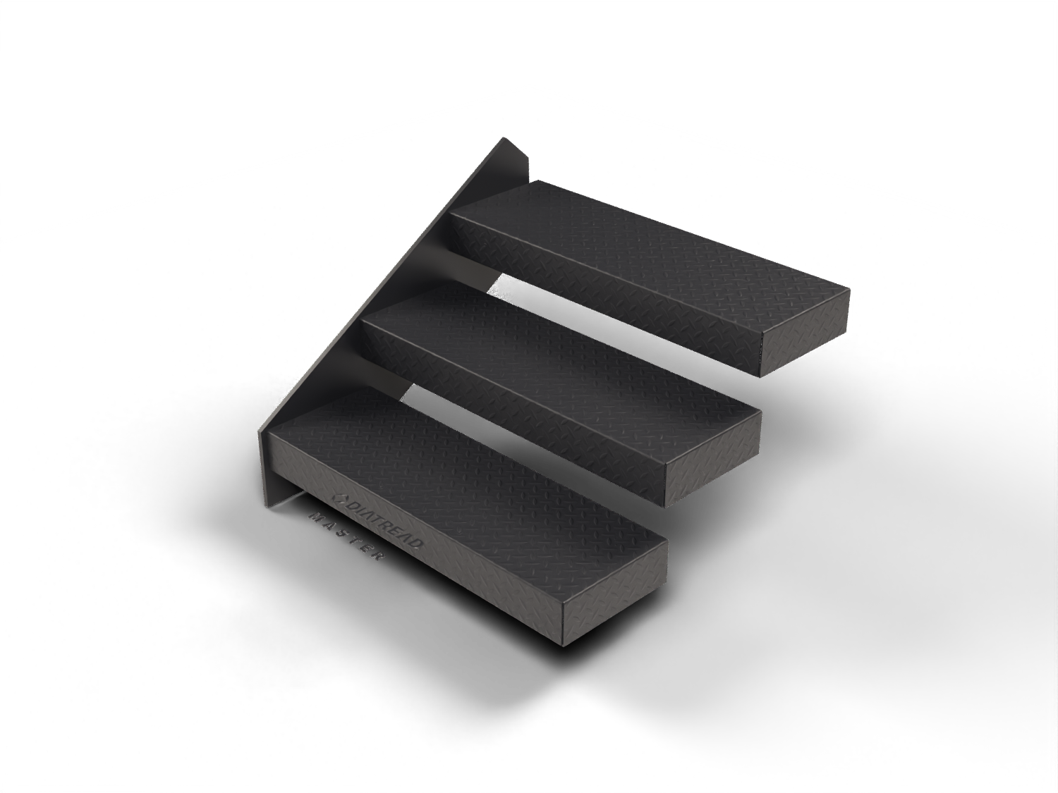 DSCF- DiaTread Cantilevered Floating Stair — MAT_TREADBRITE_3003_H22 / FIN_BLACK