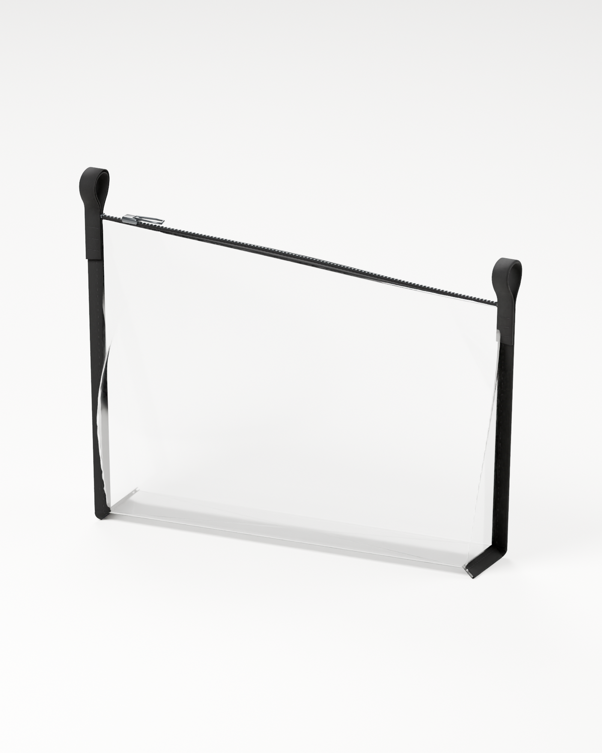 Clutch only · reverse view of the clear body and black binding