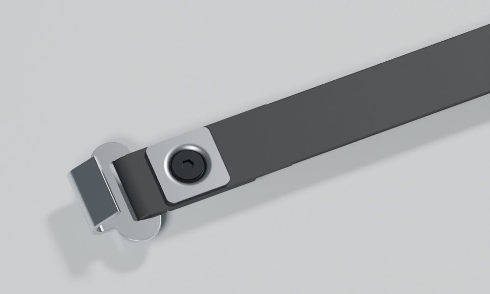 LASERWEB bolted webbing connection with a recessed WebWasher