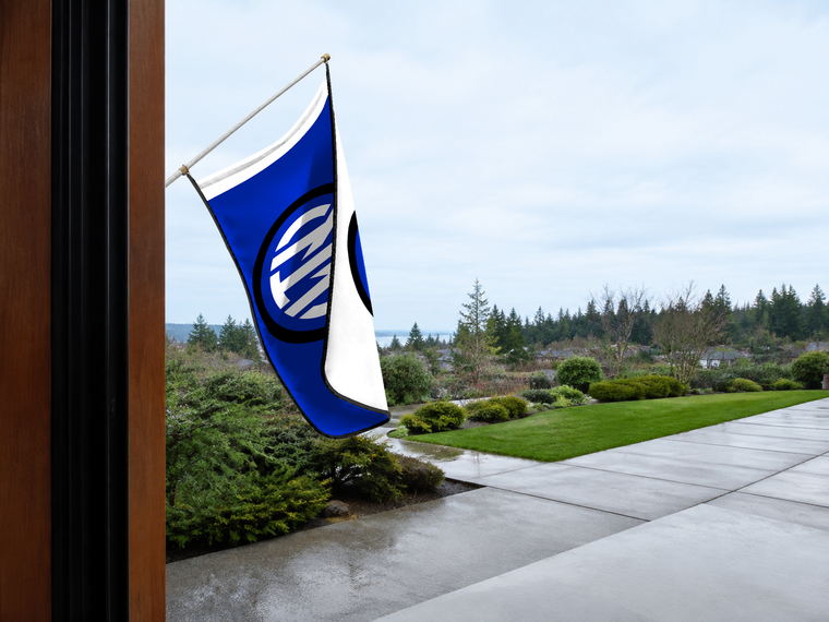 Internazionale Authentic Gameday Flag — approved one-scene environment view — EXO R89 — item_id=euro-soccer-internazionale — source_sha256=2326b472f97d3500b3d145c9d9cf680febe9c7ebb9372f488c314cbbe3bcab65