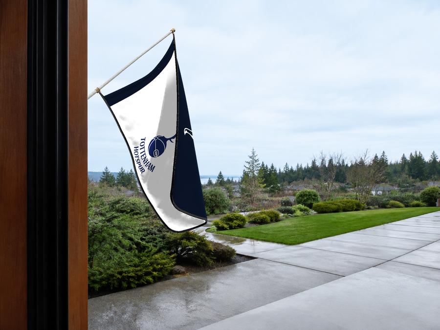 Tottenham Hotspur Authentic Gameday Flag — approved one-scene environment view — EXO R89 — item_id=euro-soccer-tottenham-hotspur — source_sha256=42f006f88f6f0edeb2b8ce1e167e063b8f9c98c9119f1752b465bf9d281bf120