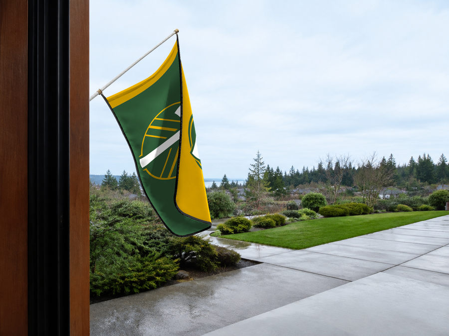 Portland Timbers Authentic Gameday Flag — approved one-scene environment view — EXO R89 — item_id=mls-portland-timbers — source_sha256=c1516fb220c303e492f0e379ae7cb95a2a4035d7eccffa794f76d44e7bb35473