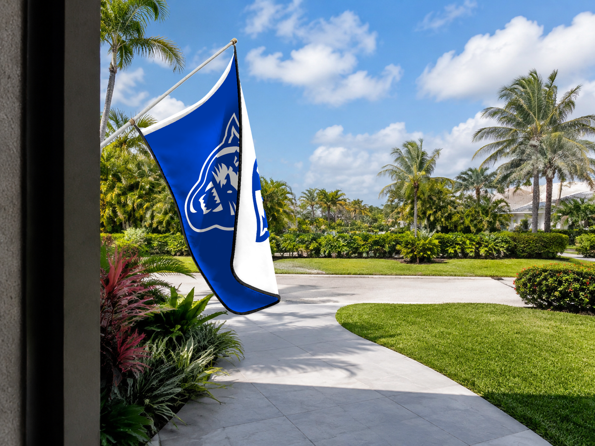 Georgia State Panthers Authentic Gameday Flag — approved one-scene environment view — EXO R89 — item_id=ncaa-fbs-georgia-state-panthers — source_sha256=01de8926f9a823cd6f6283e8e79075b15dc91a3a65521a39c6552731f741ef4f