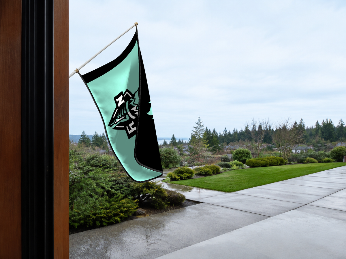 New York Liberty Authentic Gameday Flag — approved one-scene environment view — EXO R89 — item_id=wnba-new-york-liberty — source_sha256=3c0b4d78297865fdefbec1efb2b03ef35ee1ce92891c29bfc0f0be696c4110c6