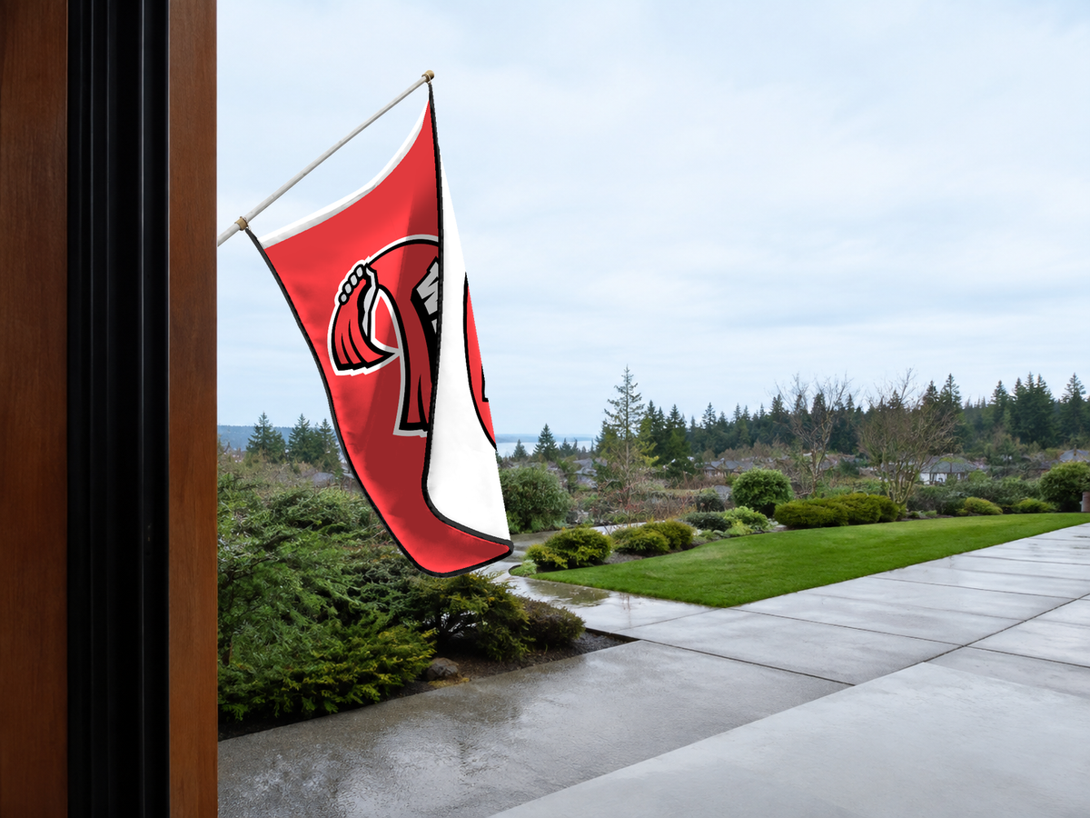 Western Kentucky Hilltoppers Authentic Gameday Flag — approved one-scene environment view — EXO R89 — item_id=ncaa-fbs-western-kentucky-hilltoppers — source_sha256=9c43589c00f4f9ffb01a4de2910e794fe646283112201ef30e3c582fd01f7939