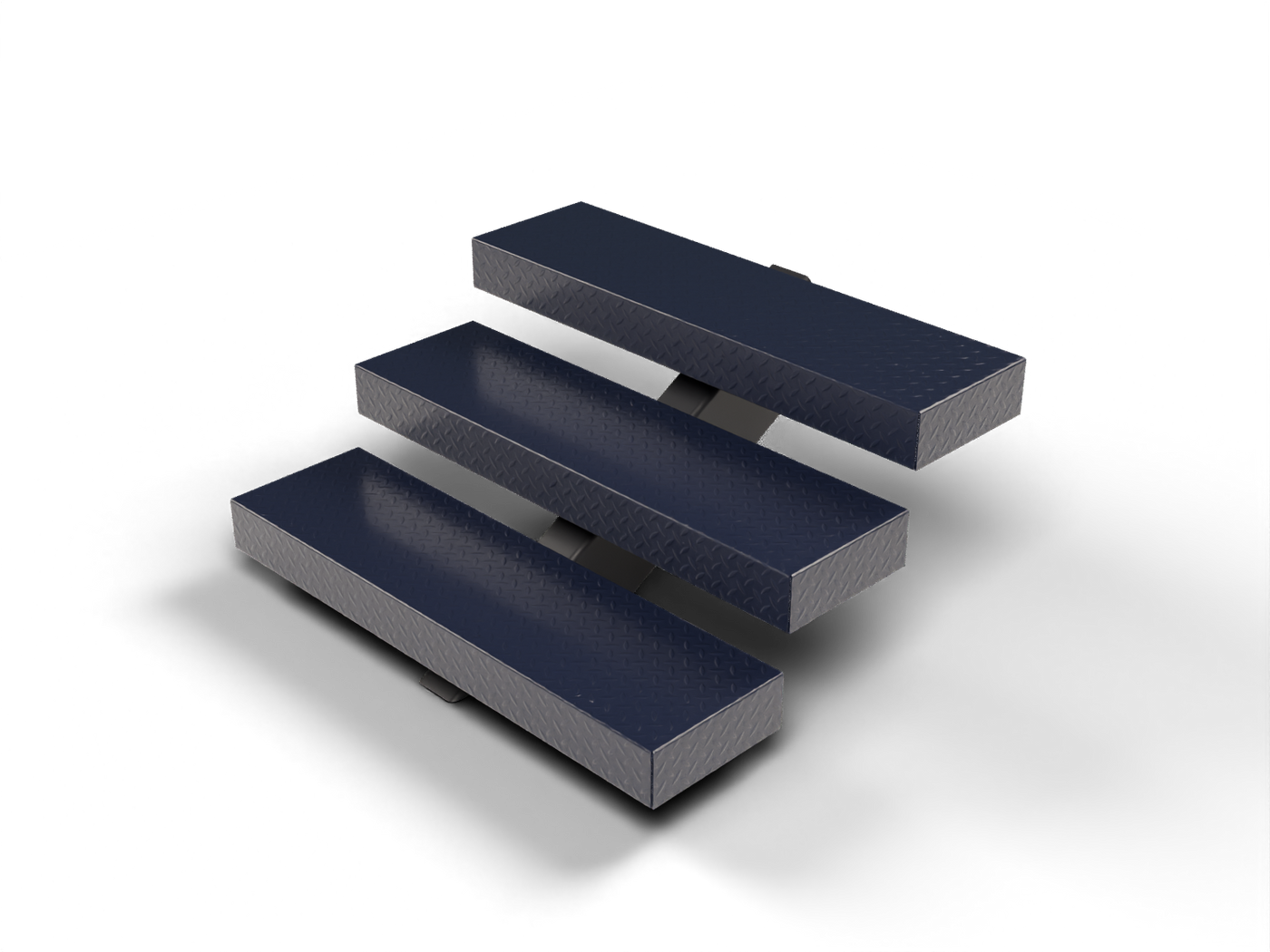 DSFM - DiaTread Floating Stair for Mono Stringer - IBC — MAT_TREADBRITE_3003_H22 / Cosmic Space (PWB-10788)