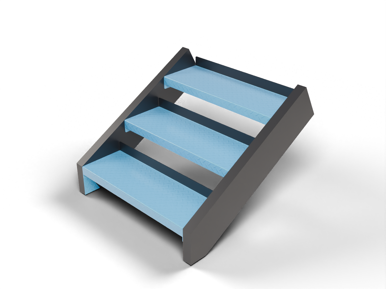 DSR - DiaTread Stair Riser IBC — MAT_TREADBRITE_3003_H22 / Smurftastic (PMB-10518)
