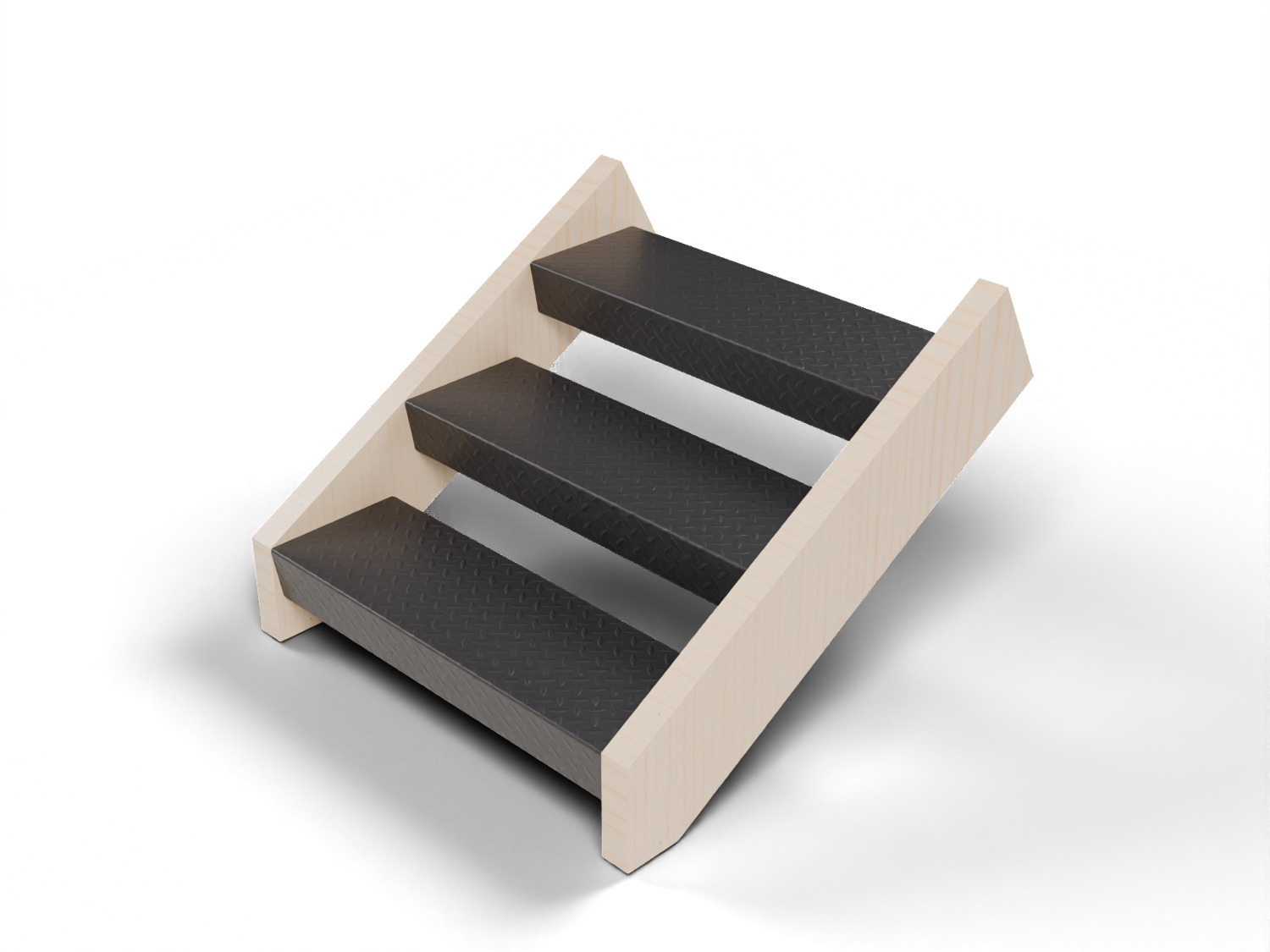 DSTXL - DiaTread XL Stair — MAT_TREADBRITE_3003_H22 / FIN_BLACK