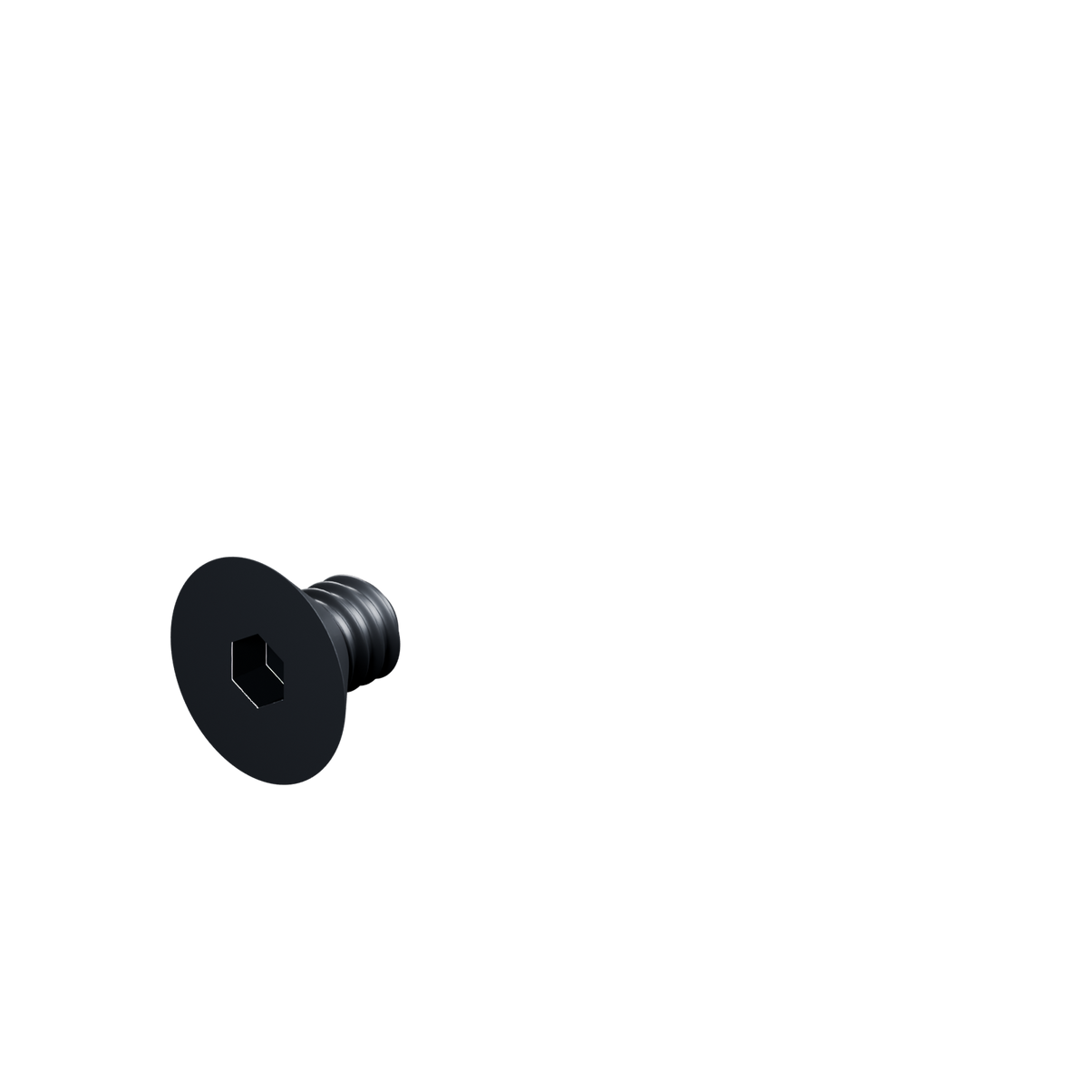 EXOHDW 1/4-20 FLUSH BOLT - 3/8 in - Black oxide - EXO-HDW-FHB-1420-0375-BLACK - HERO view - R06_V02