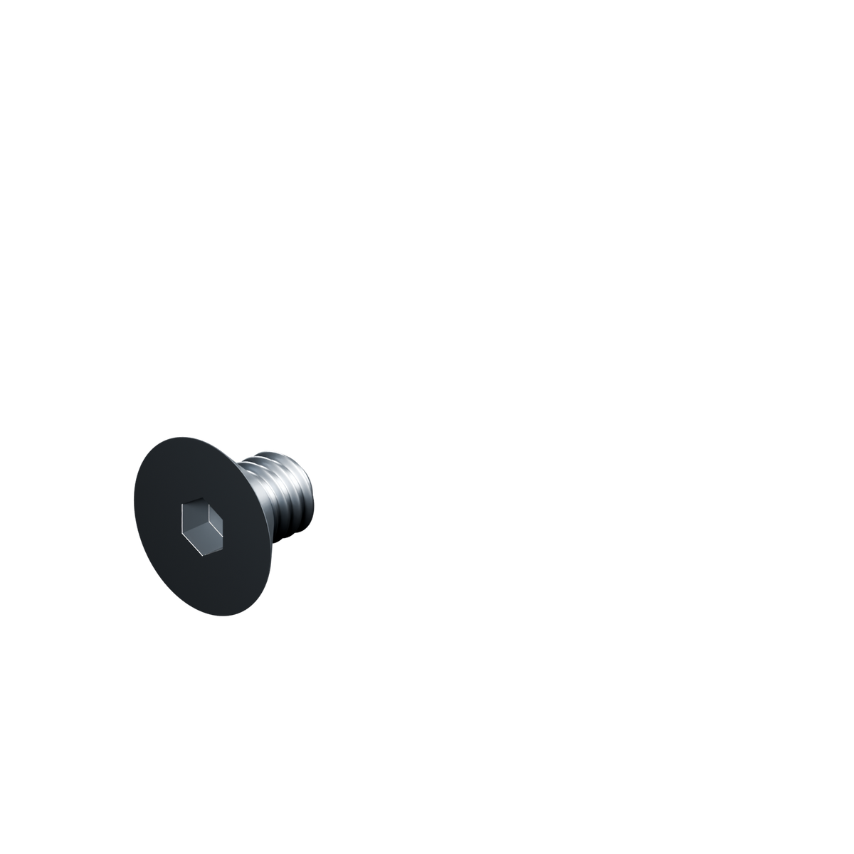 EXOHDW 1/4-20 FLUSH BOLT - 3/8 in - Raw stainless - EXO-HDW-FHB-1420-0375-RAW - HERO view - R06_V02