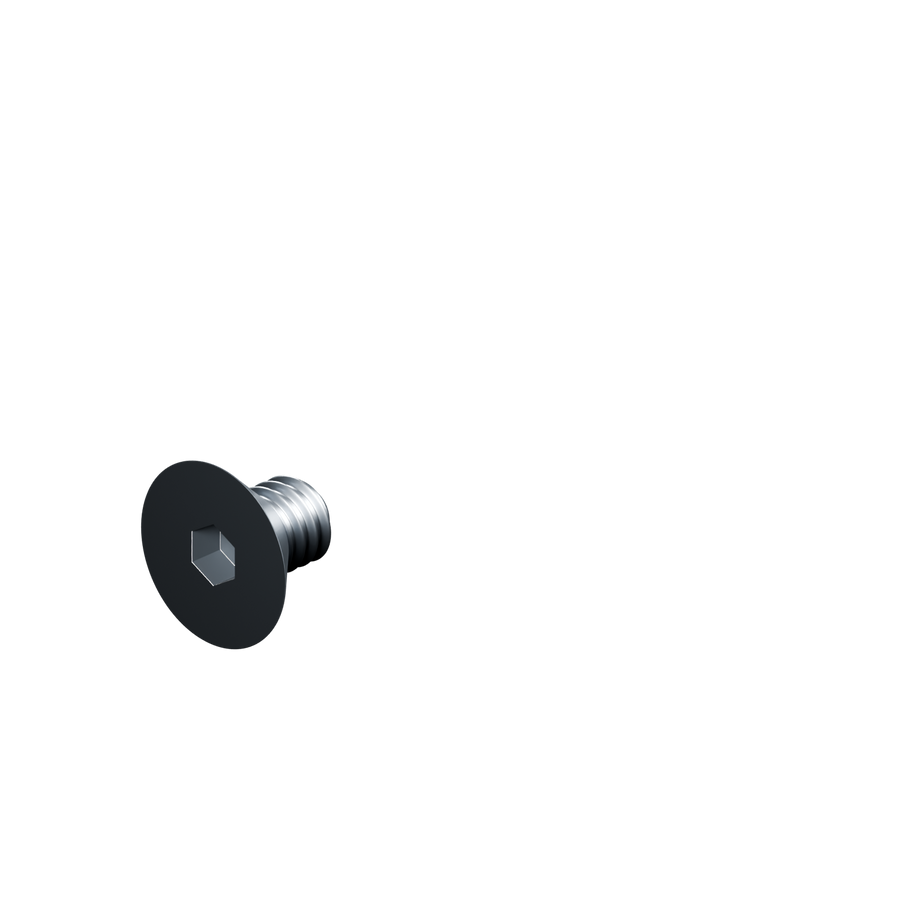 EXOHDW 1/4-20 FLUSH BOLT - 3/8 in - Raw stainless - EXO-HDW-FHB-1420-0375-RAW - HERO view - R06_V02