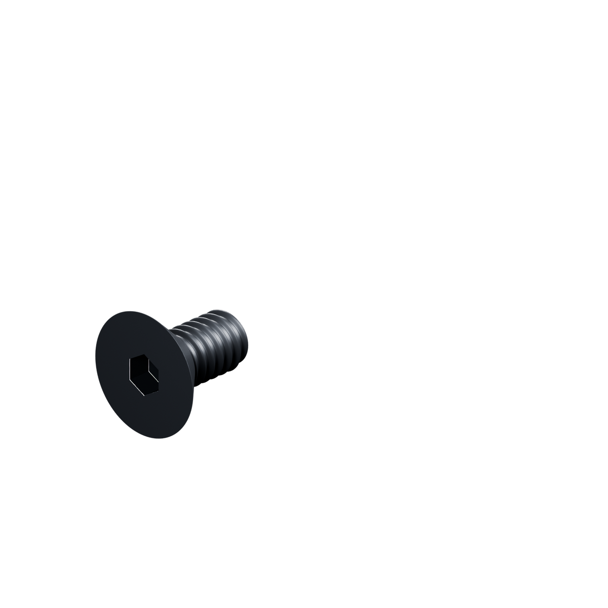 EXOHDW 1/4-20 FLUSH BOLT - 1/2 in - Black oxide - EXO-HDW-FHB-1420-0500-BLACK - HERO view - R06_V02