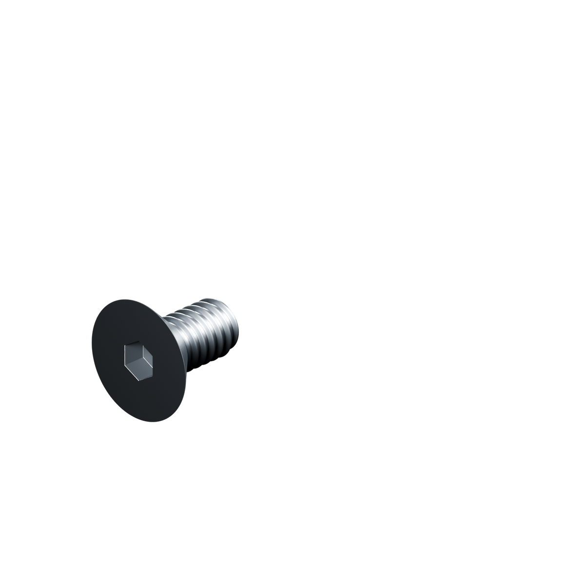 EXOHDW 1/4-20 FLUSH BOLT - 1/2 in - Raw stainless - EXO-HDW-FHB-1420-0500-RAW - HERO view - R06_V02