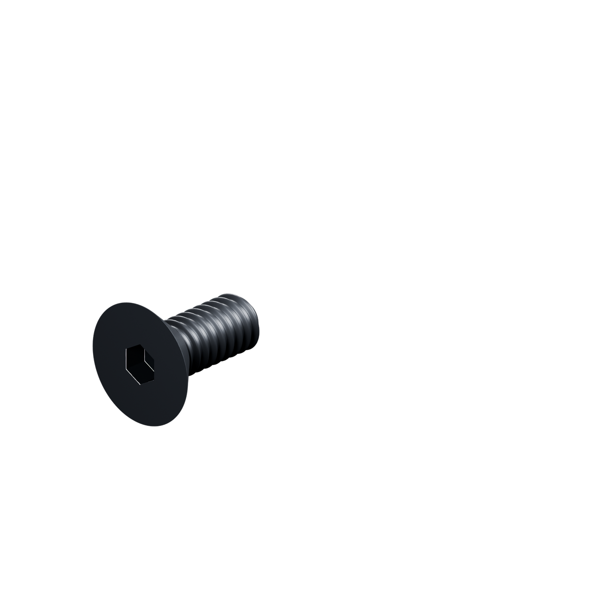 EXOHDW 1/4-20 FLUSH BOLT - 5/8 in - Black oxide - EXO-HDW-FHB-1420-0625-BLACK - HERO view - R06_V02