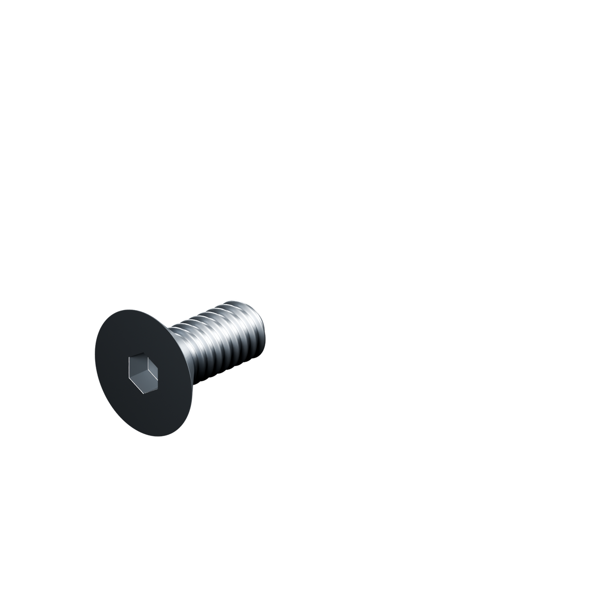 EXOHDW 1/4-20 FLUSH BOLT - 5/8 in - Raw stainless - EXO-HDW-FHB-1420-0625-RAW - HERO view - R06_V02