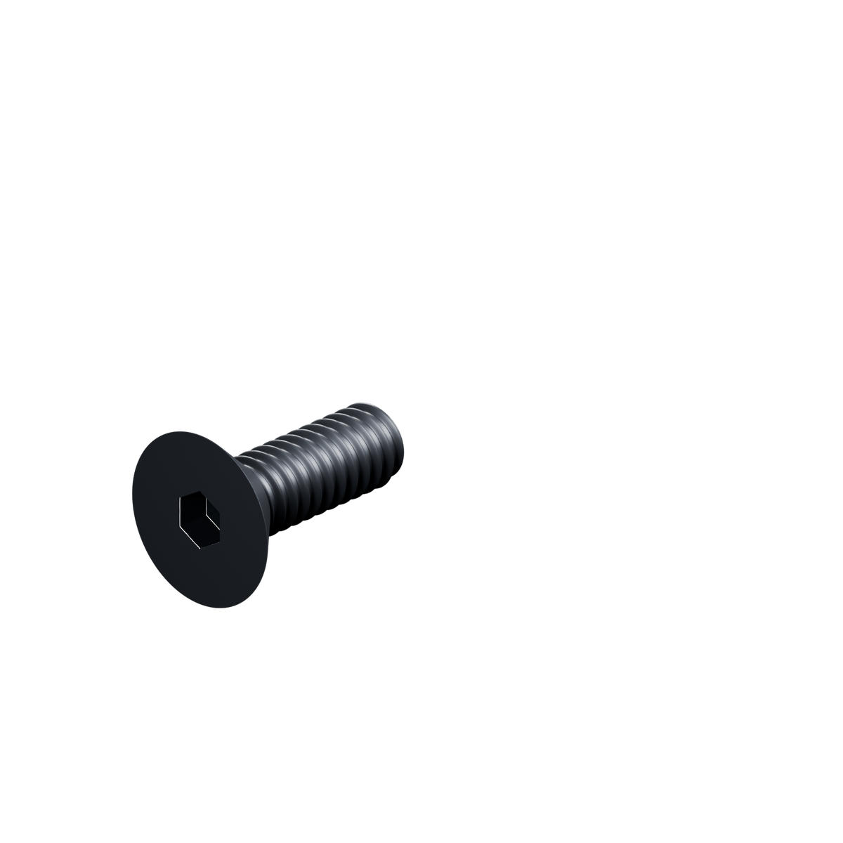 EXOHDW 1/4-20 FLUSH BOLT - 3/4 in - Black oxide - EXO-HDW-FHB-1420-0750-BLACK - HERO view - R06_V02