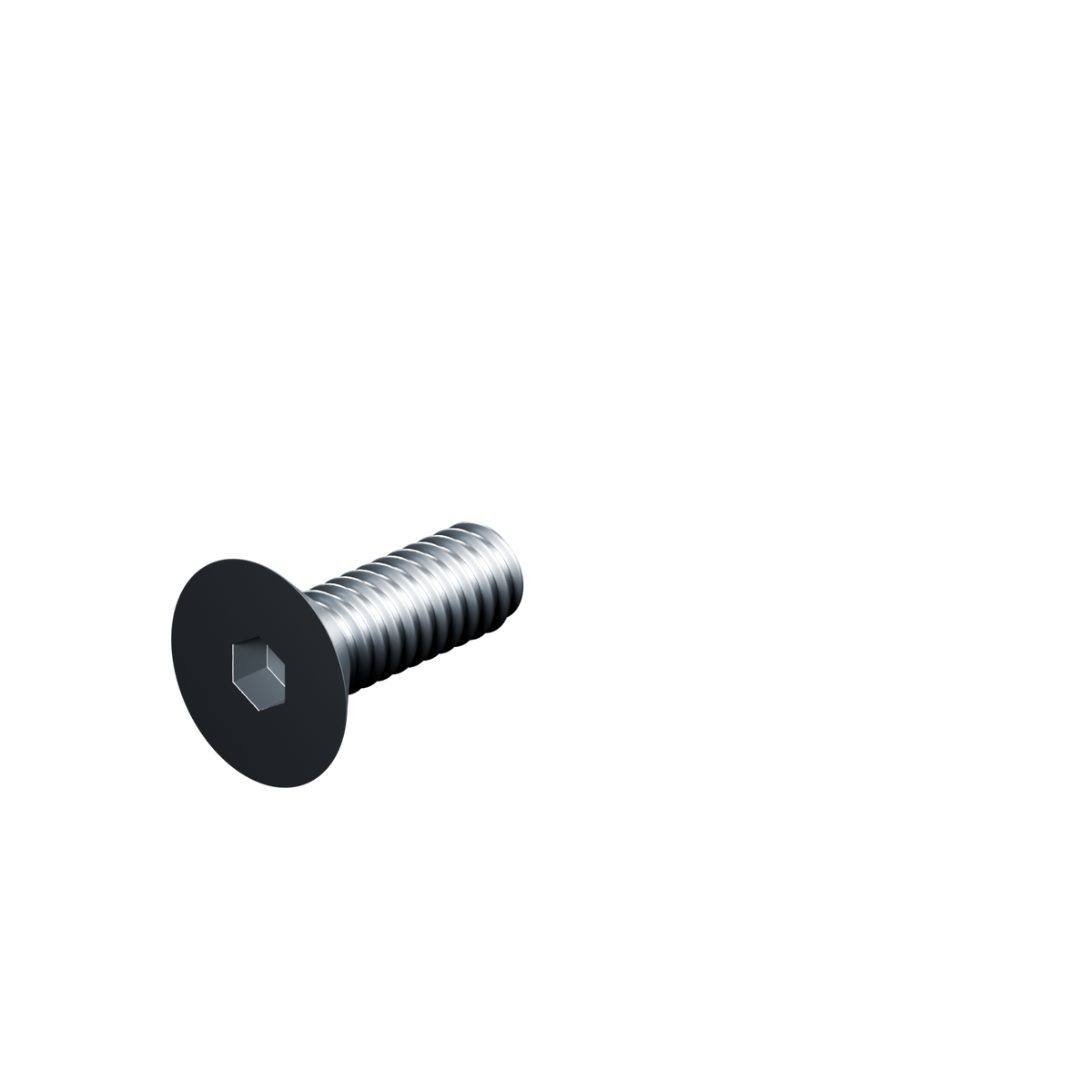 EXOHDW 1/4-20 FLUSH BOLT - 3/4 in - Raw stainless - EXO-HDW-FHB-1420-0750-RAW - HERO view - R06_V02