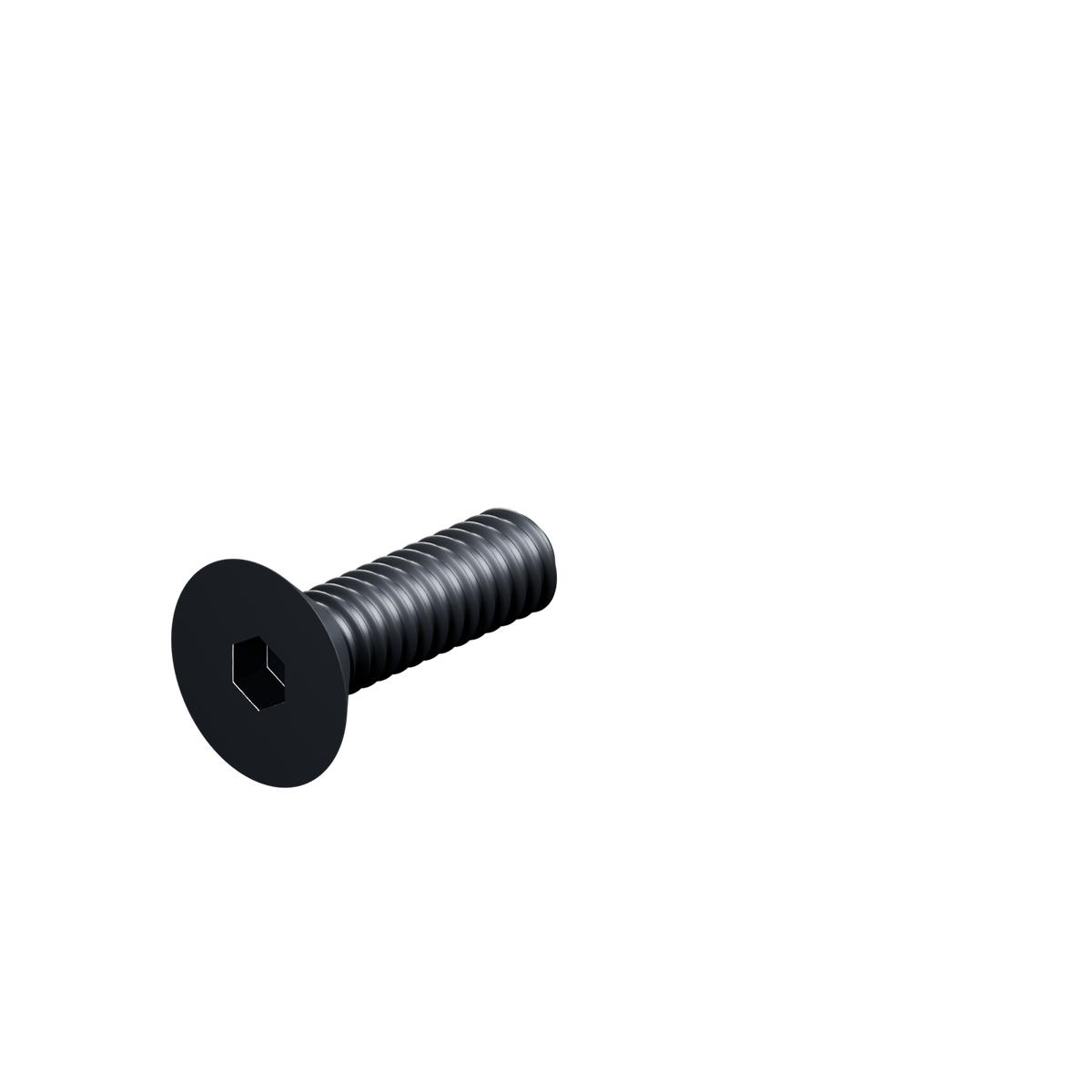 EXOHDW 1/4-20 FLUSH BOLT - 7/8 in - Black oxide - EXO-HDW-FHB-1420-0875-BLACK - HERO view - R06_V02