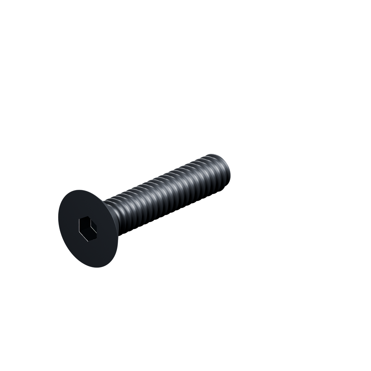 EXOHDW 1/4-20 FLUSH BOLT - 1-1/4 in - Black oxide - EXO-HDW-FHB-1420-1250-BLACK - HERO view - R06_V02