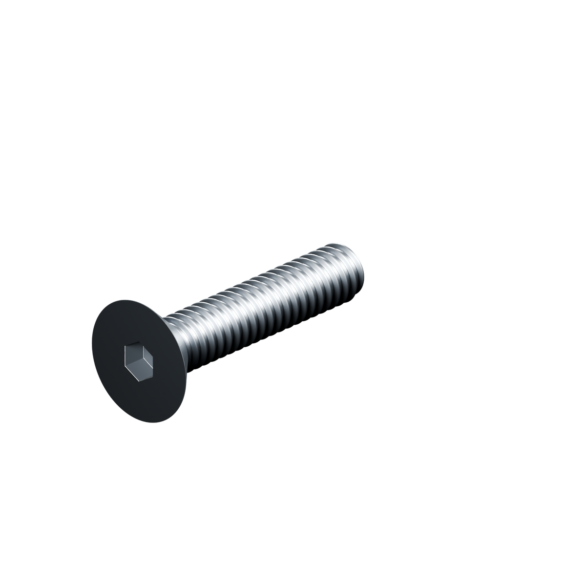 EXOHDW 1/4-20 FLUSH BOLT - 1-1/4 in - Raw stainless - EXO-HDW-FHB-1420-1250-RAW - HERO view - R06_V02