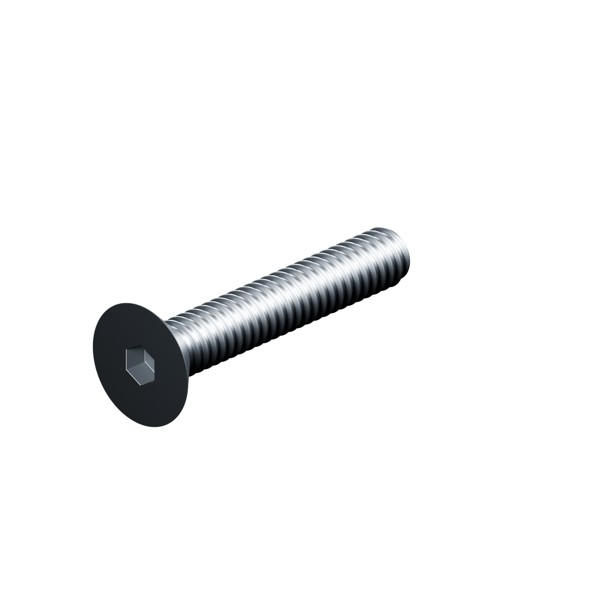 EXOHDW 1/4-20 FLUSH BOLT - 1-1/2 in - Raw stainless - EXO-HDW-FHB-1420-1500-RAW - HERO view - R06_V02