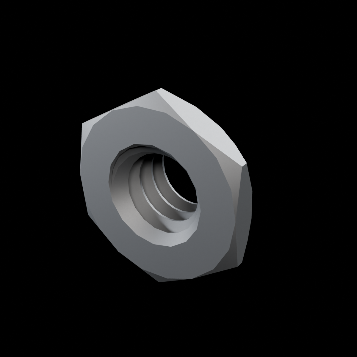 EXO-HDW 1/4-20 Flush Nut - Black-Oxide owner-directed visual reference; source finish TBC - HERO view