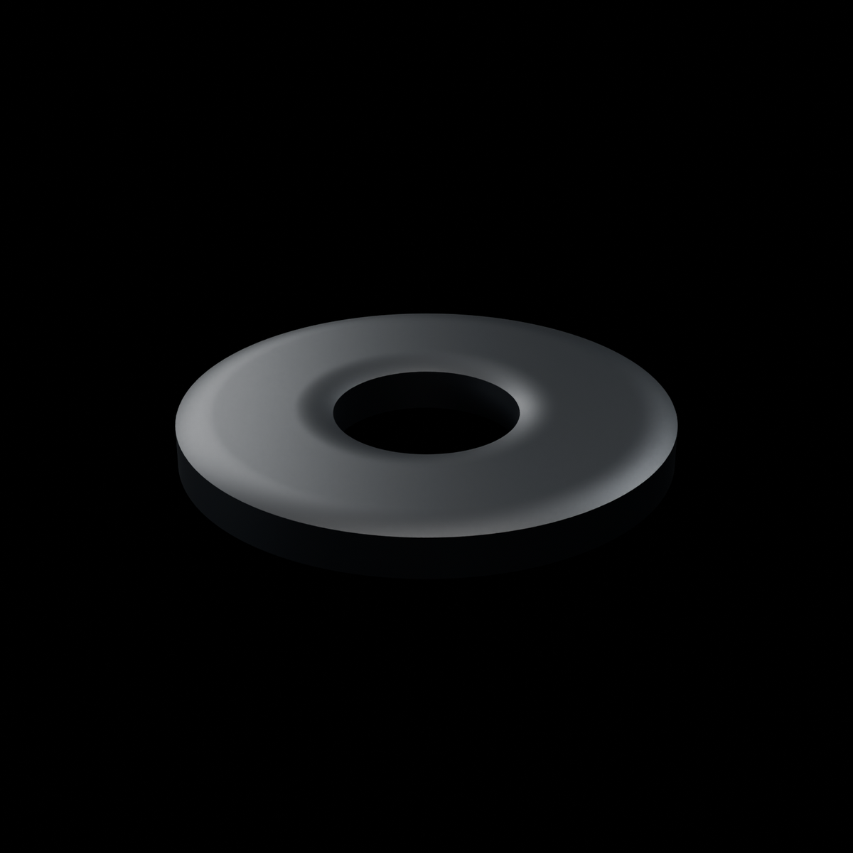 EXOWASHER configurable 1/4-20 interface washer - EXO-HDW-FW-14-075-BLK - Black oxide stainless - HERO view - R04 finish-controlled