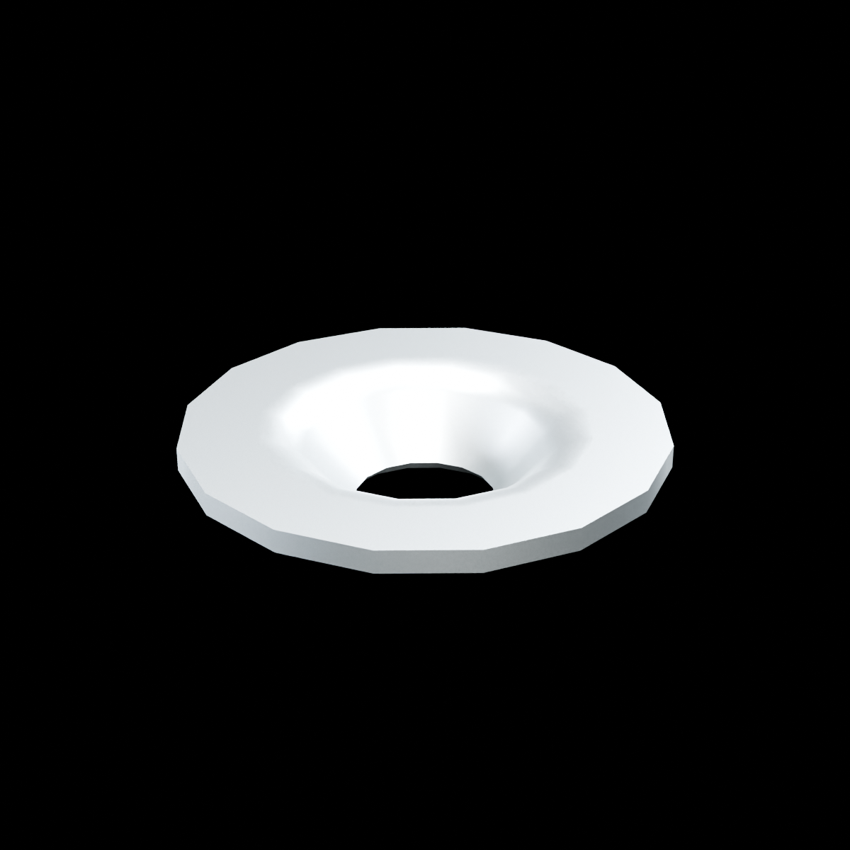 EXO-HDW 1/4-Inch Flat Washer - EXO-HDW-FW-14-100-FLUSH-RAW - Raw stainless - HERO view