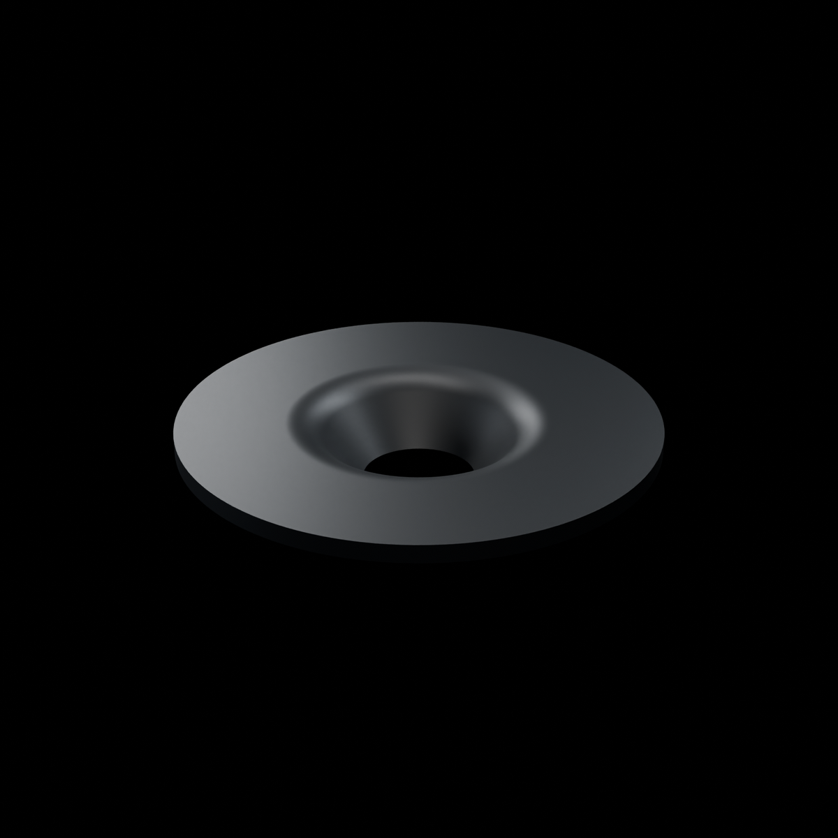 EXOWASHER configurable 1/4-20 interface washer - EXO-HDW-FW-14-125-FLUSH-BLK - Black oxide stainless - HERO view - R04 finish-controlled
