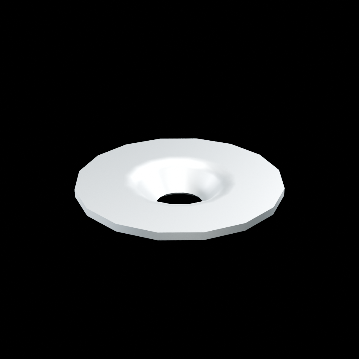 EXO-HDW 1/4-Inch Flat Washer - EXO-HDW-FW-14-125-FLUSH-RAW - Raw stainless - HERO view