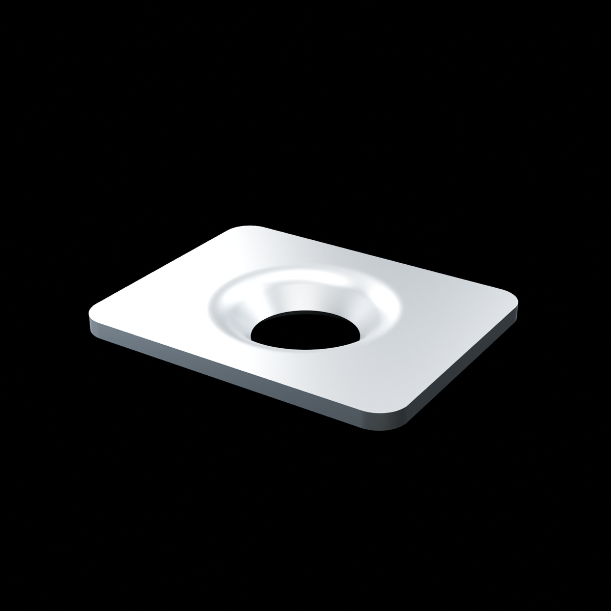 RolyPulley 1/4-Inch WebWasher - EXO-HDW-WW-14-125-RAW - Raw stainless - HERO view - R02 finish-controlled