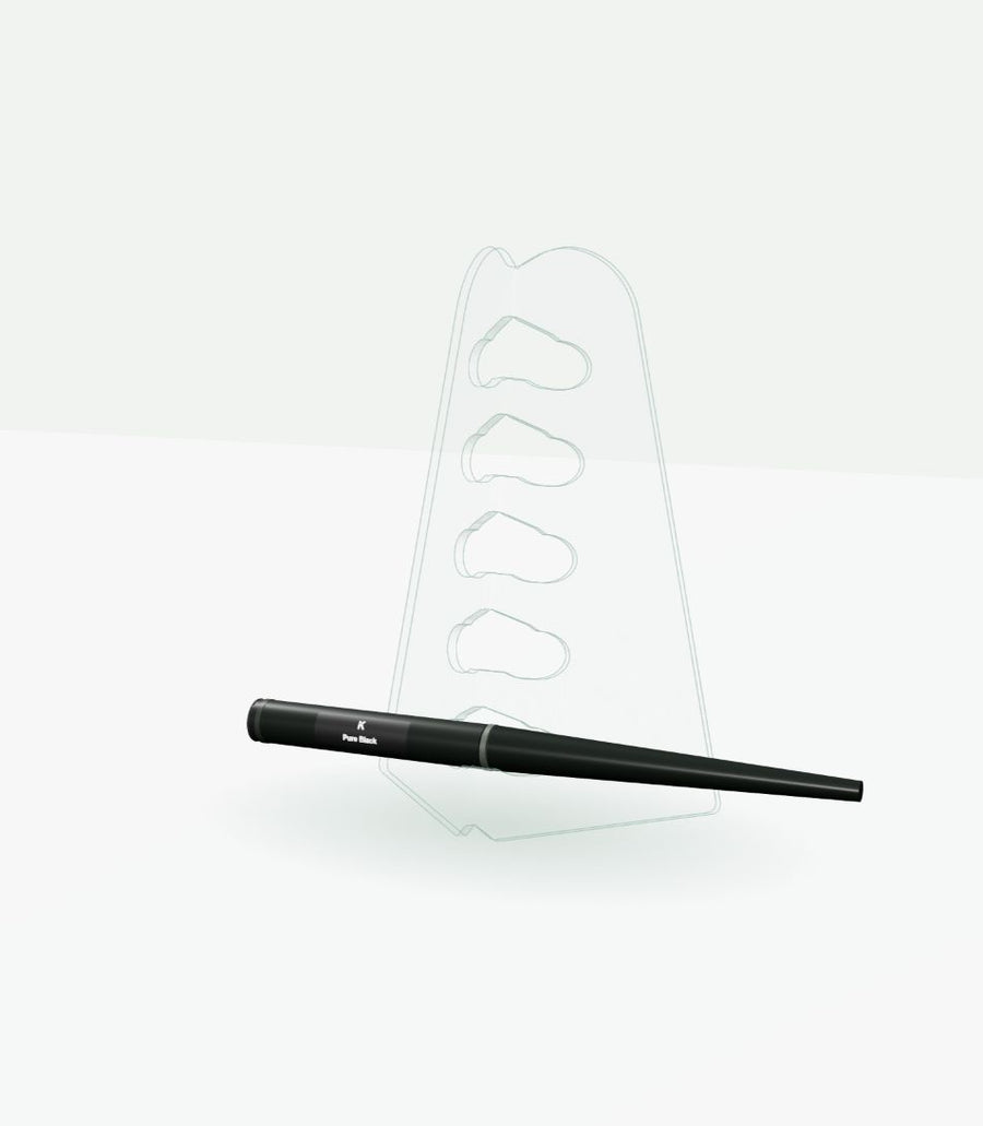 CAD preview of the five-position clear acrylic OLO marker stand. Marker and handle pictured are not included.
