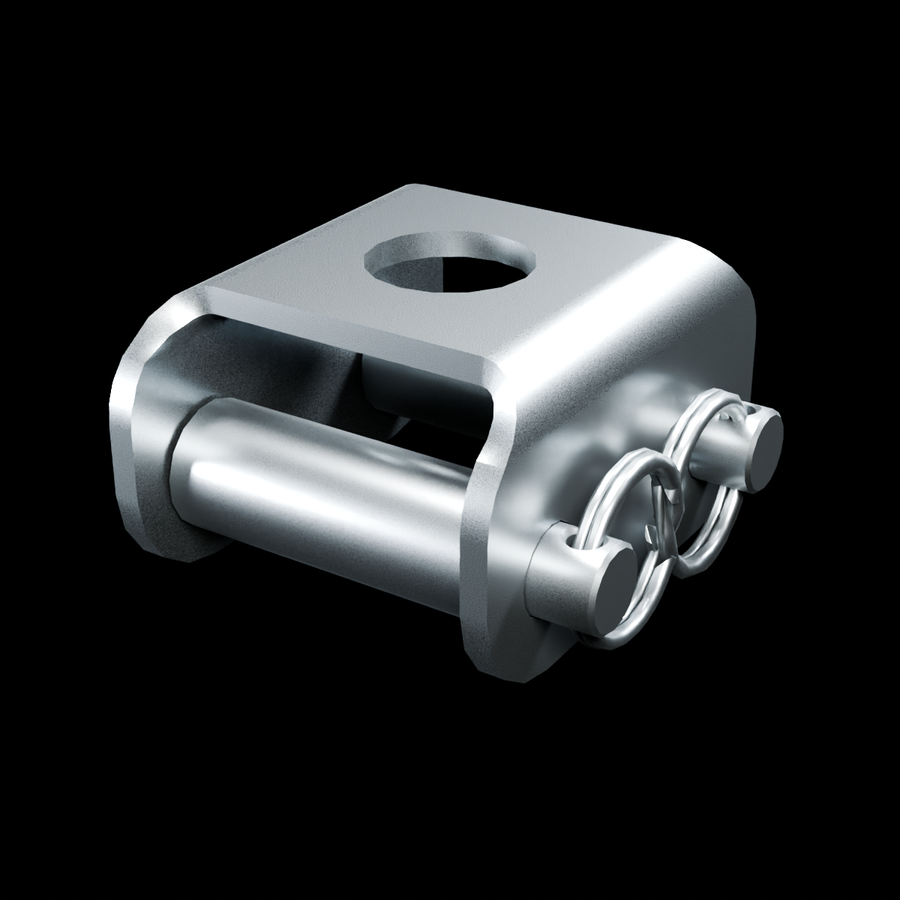 RolyPulley Dually — 1 in - tumbled polished 304 stainless steel - HERO view