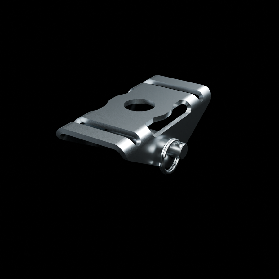 RolyPulley Equip — 1 in - tumbled polished 304 stainless steel - HERO view