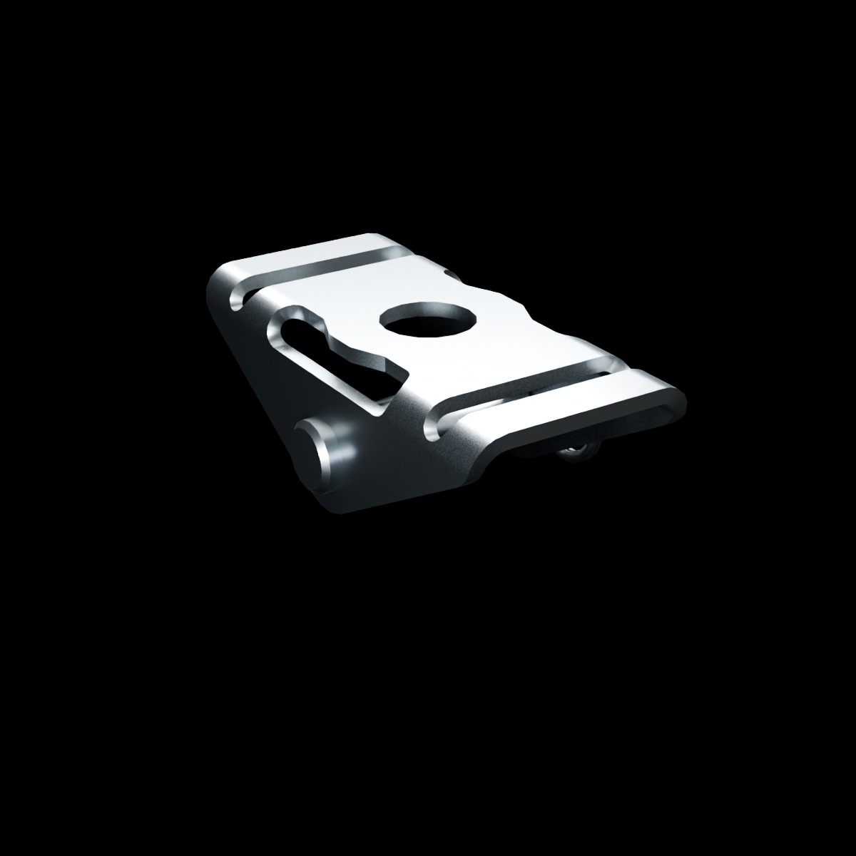 RolyPulley Equip — 1 in - tumbled polished 304 stainless steel - REVERSE view