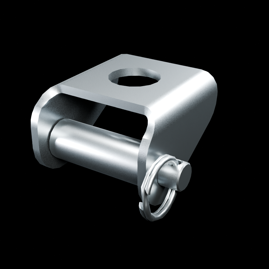 RolyPulley Offset — 1 in - tumbled polished 304 stainless steel - HERO view