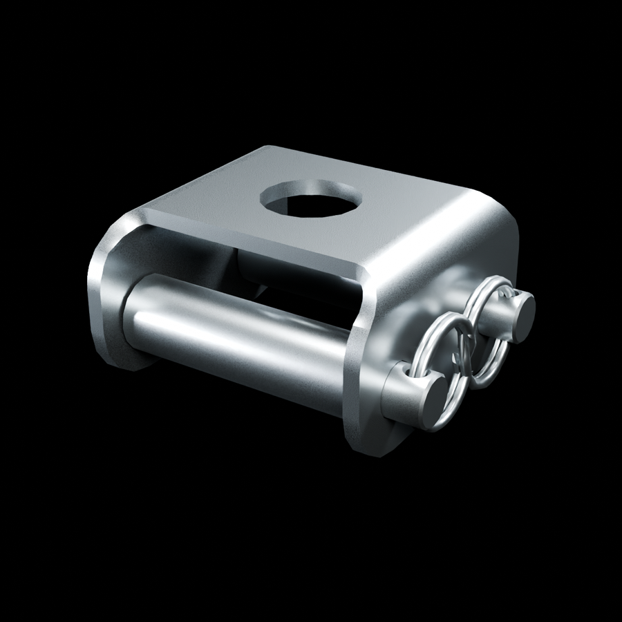 RolyPulley Dually — 1.25 in - tumbled polished 304 stainless steel - HERO view