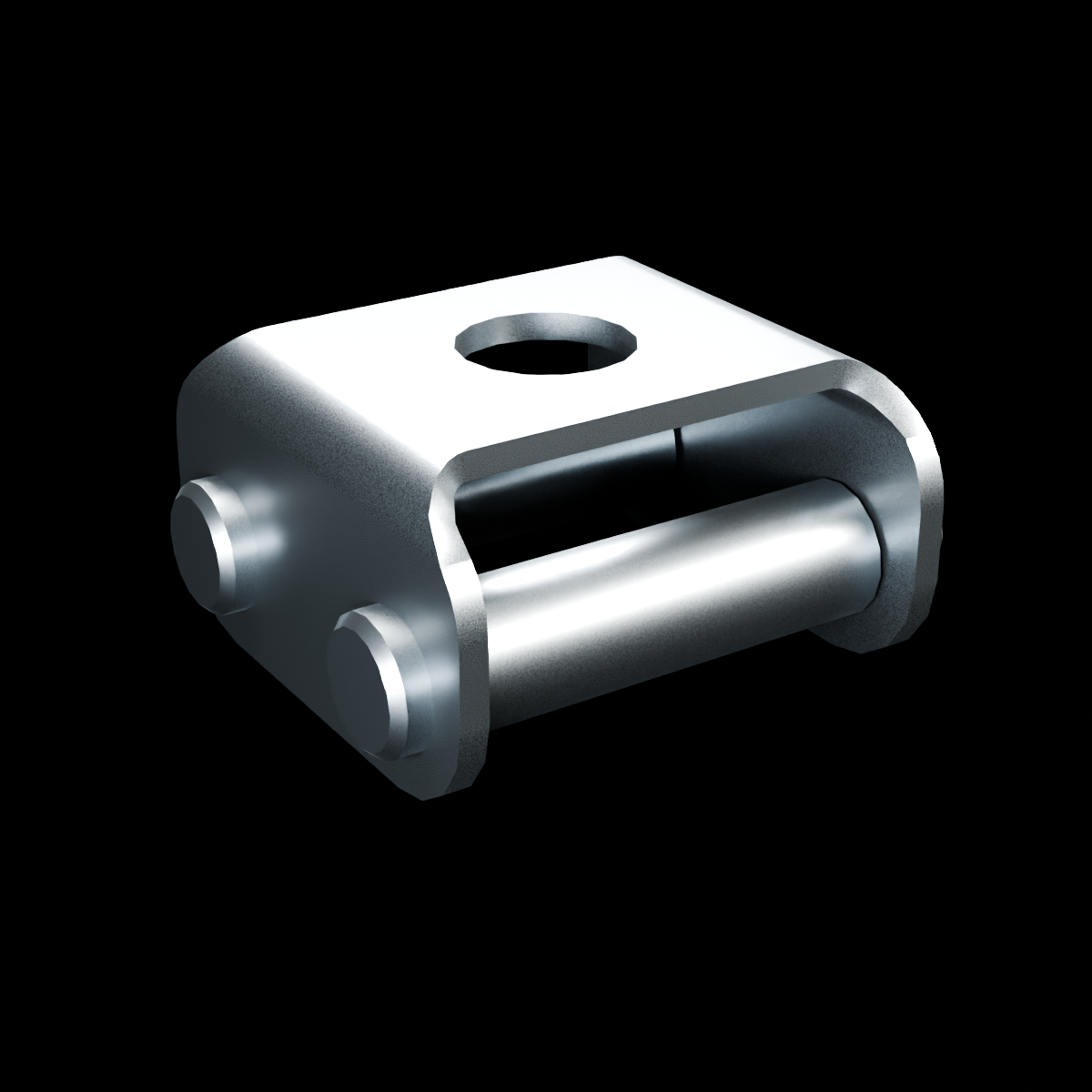 RolyPulley Dually — 1.25 in - tumbled polished 304 stainless steel - REVERSE view