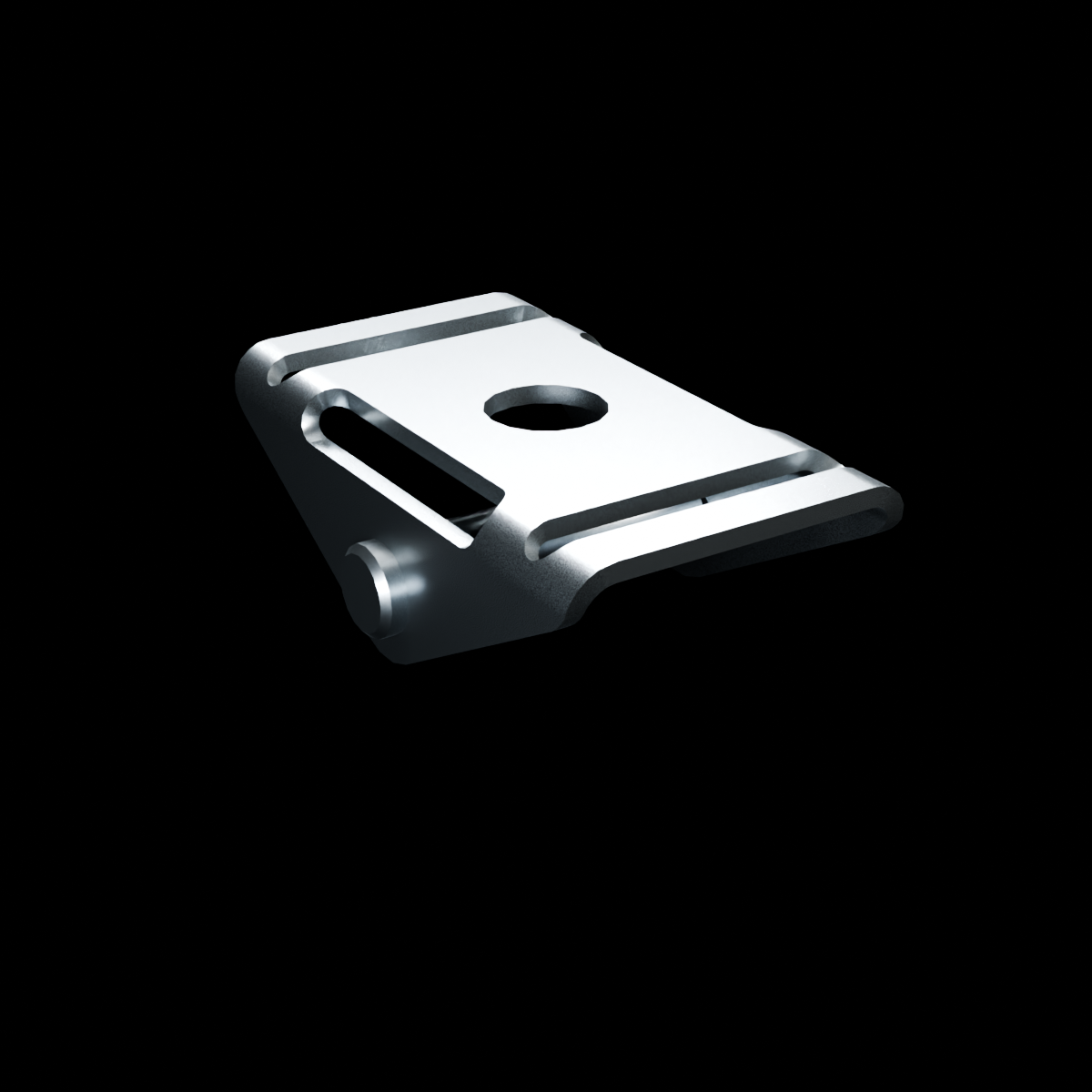 RolyPulley Equip — 1.25 in - tumbled polished 304 stainless steel - REVERSE view