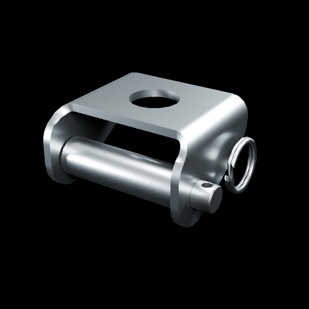 RolyPulley Offset — 1.25 in - tumbled polished 304 stainless steel - HERO view