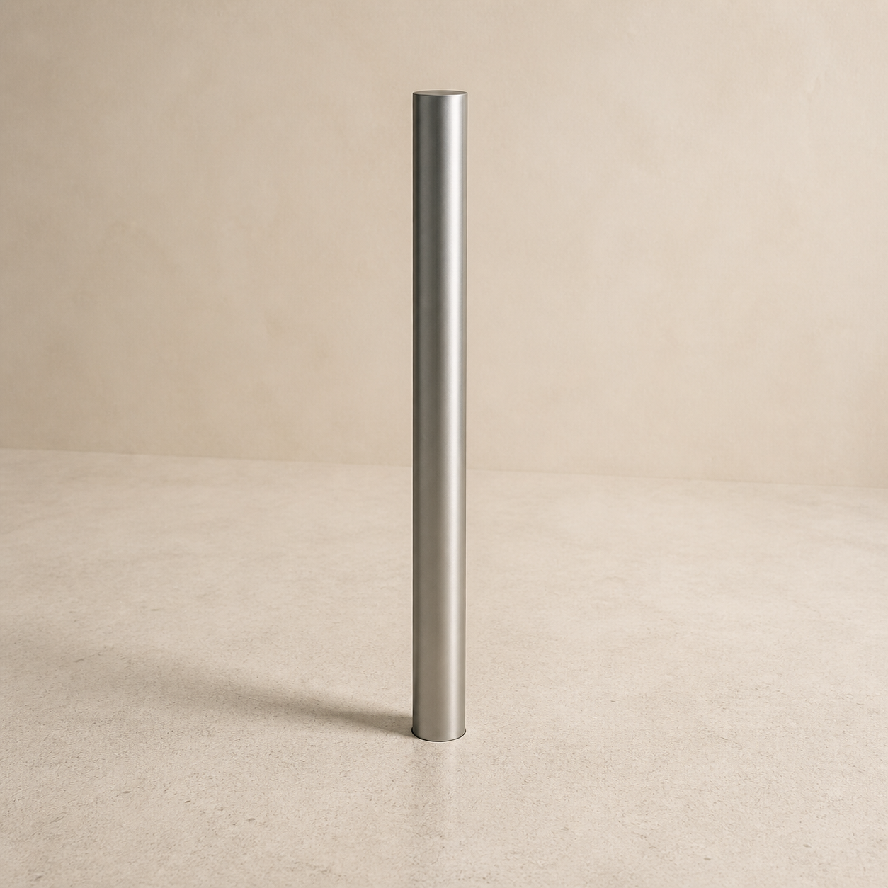 Boll-In direct-embedded stainless steel architectural bollard