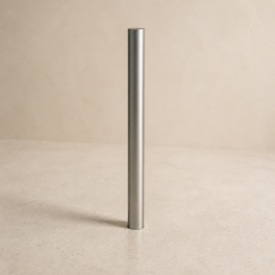 Boll-In direct-embedded stainless steel architectural bollard