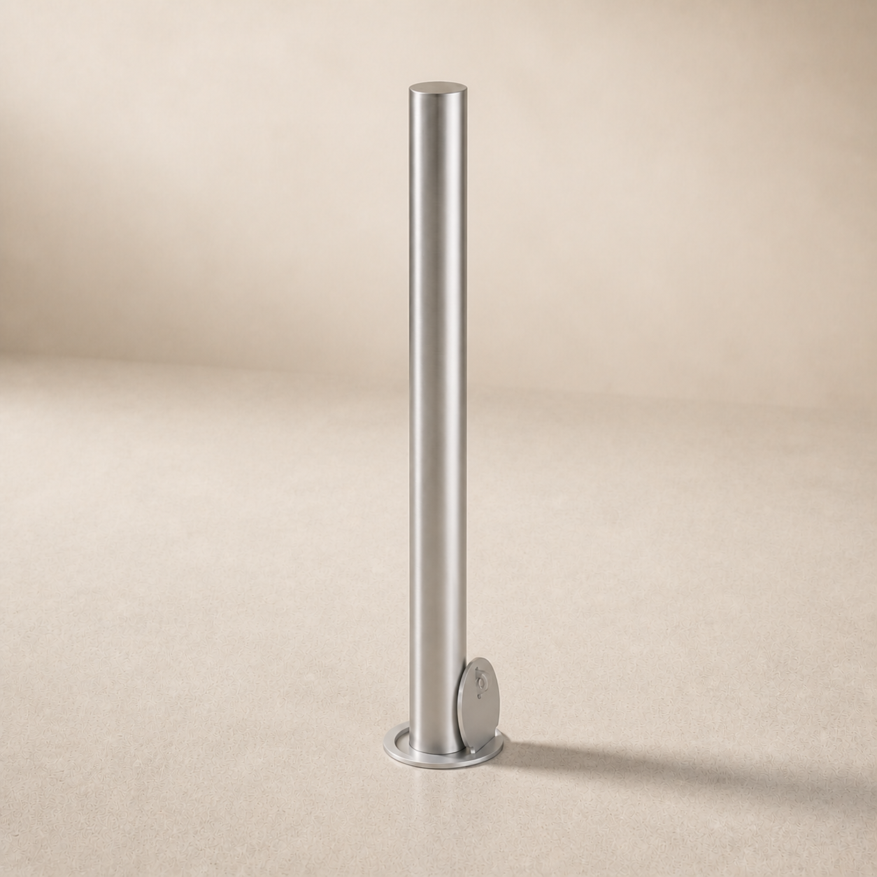 Boll-In removable bollard system prepared for a controlled access opening