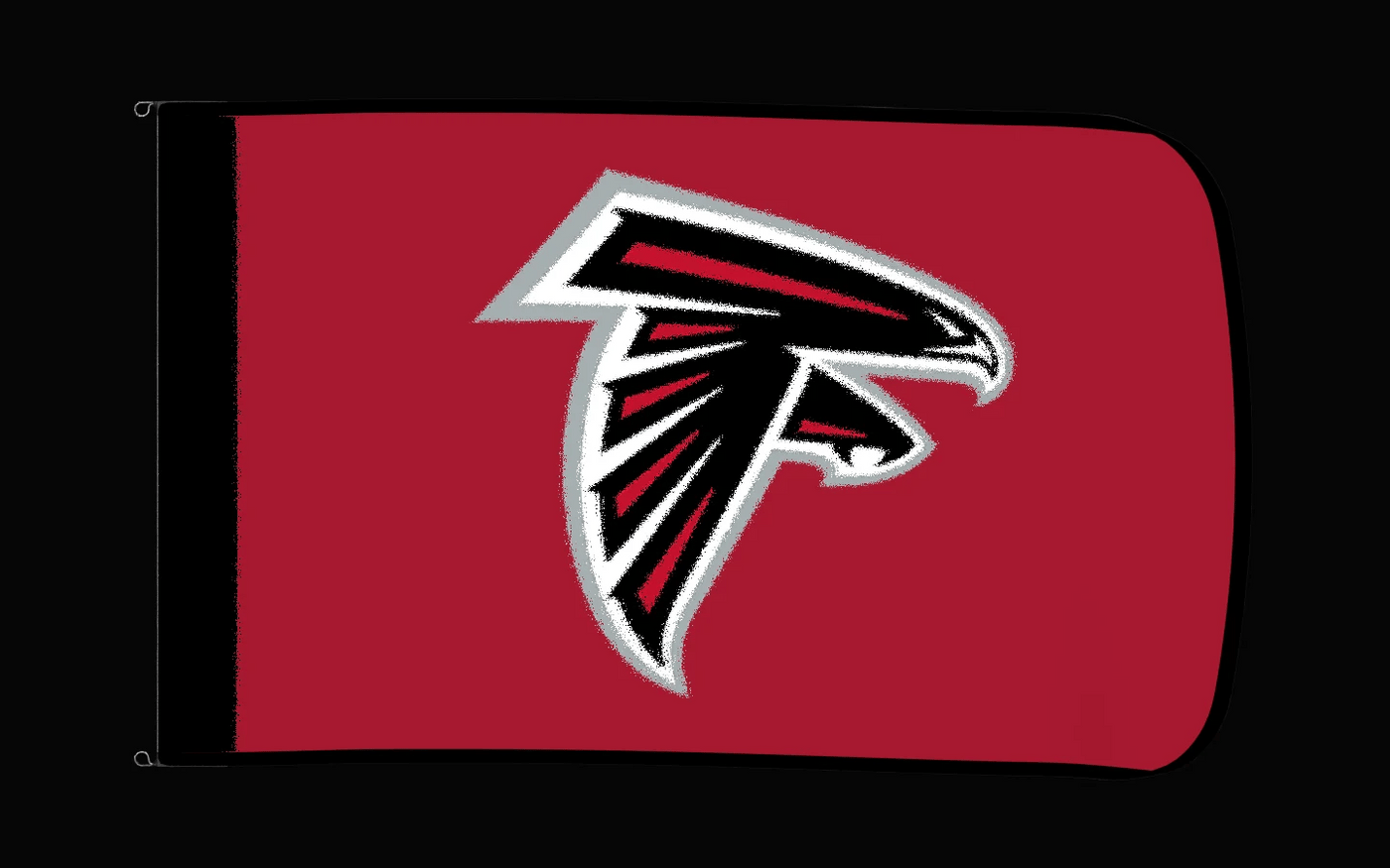 EXO rotating product view — Atlanta Falcons Authentic Gameday Flag — controlled catalog turntable