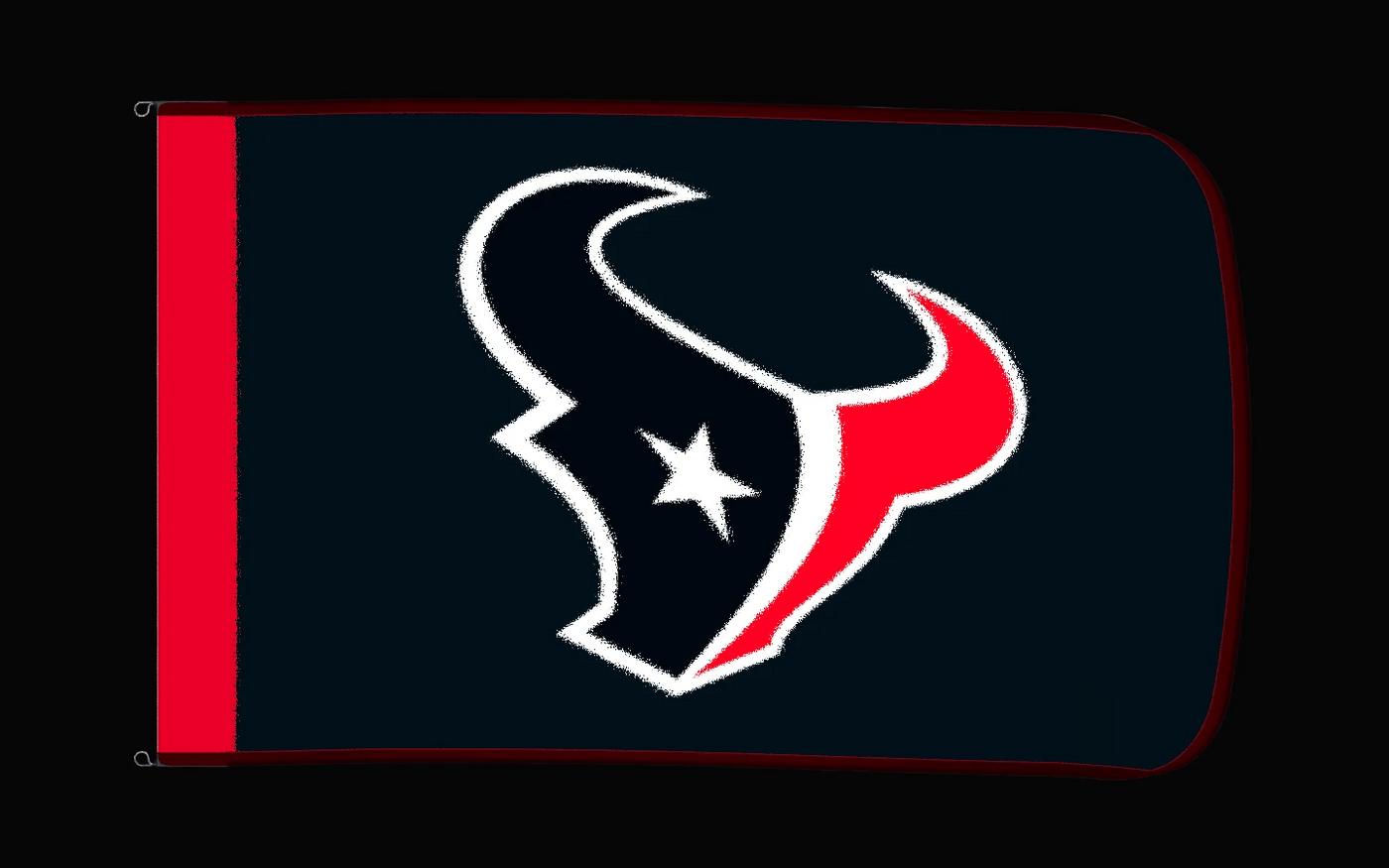 EXO rotating product view — Houston Texans Authentic Gameday Flag — controlled catalog turntable
