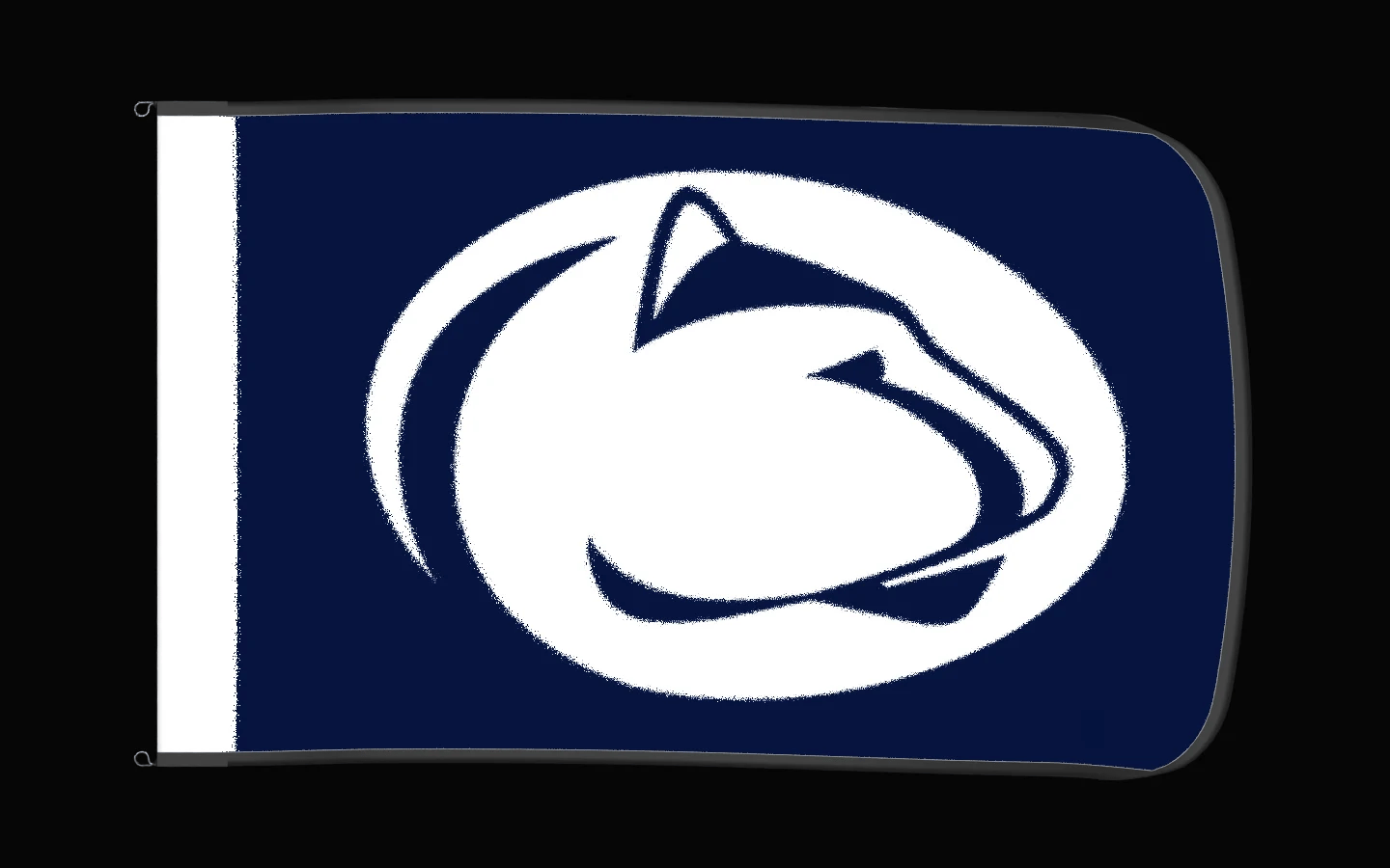 EXO rotating product view — Penn State Nittany Lions Authentic Gameday Flag — controlled catalog turntable