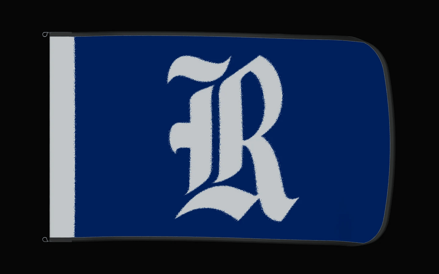 EXO rotating product view — Rice Owls Authentic Gameday Flag — controlled catalog turntable
