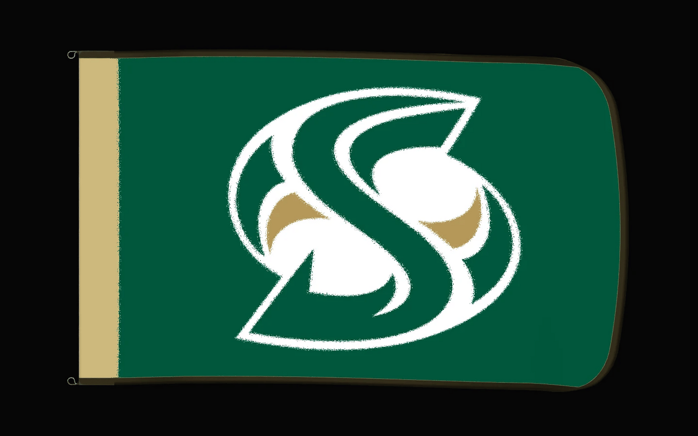 EXO rotating product view — Sacramento State Hornets Authentic Gameday Flag — controlled catalog turntable