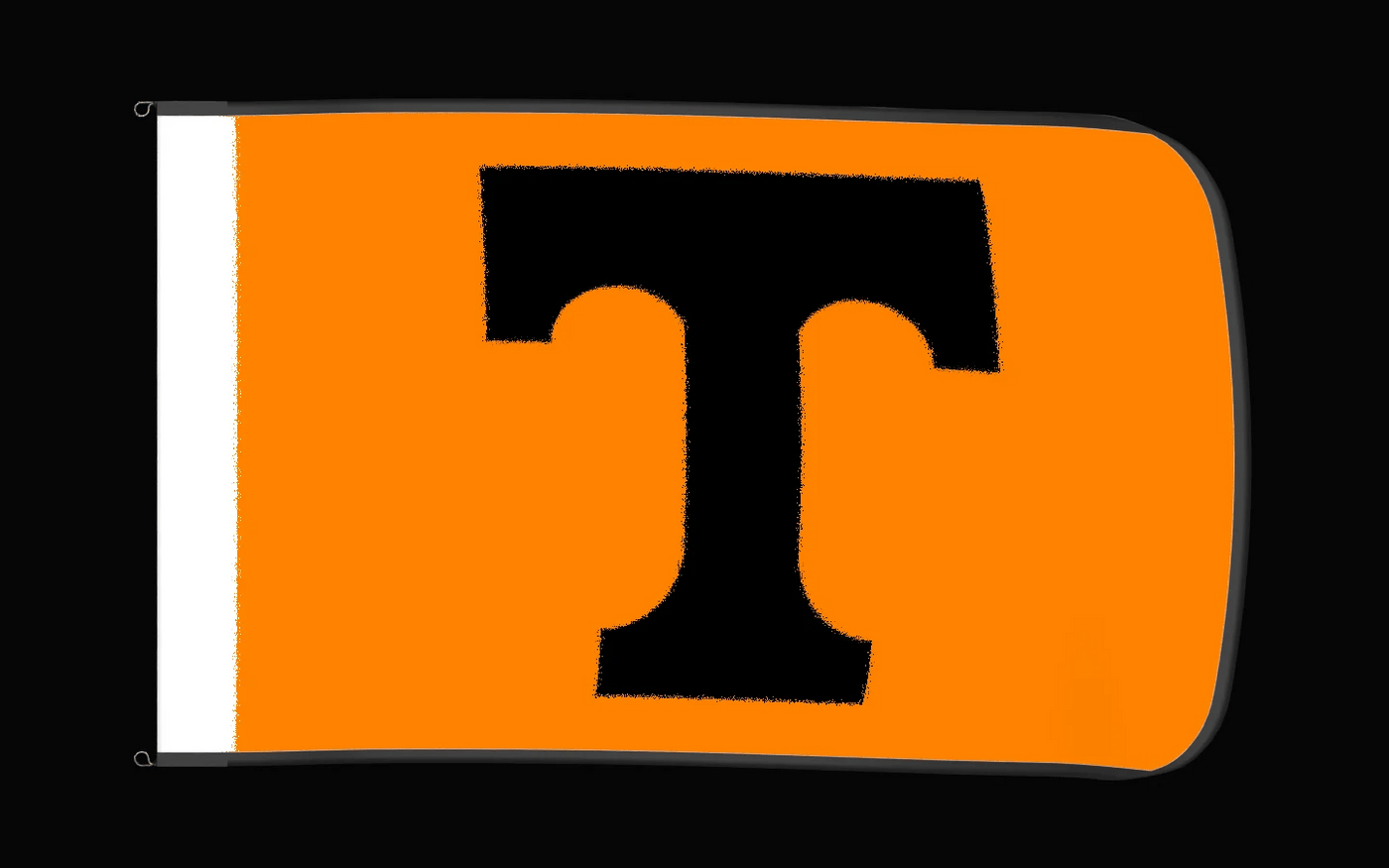 EXO rotating product view — Tennessee Volunteers Authentic Gameday Flag — controlled catalog turntable