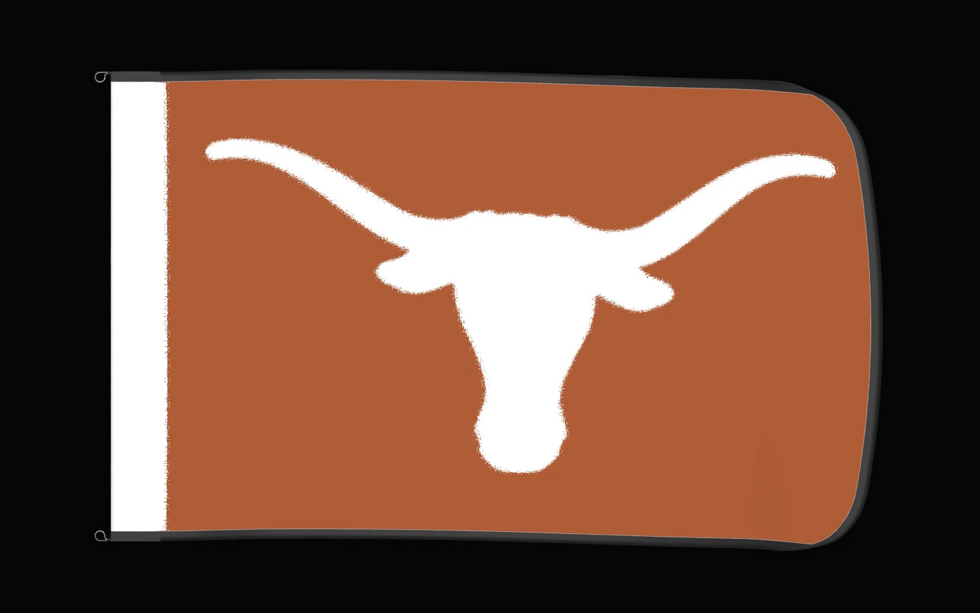 EXO rotating product view — Texas Longhorns Authentic Gameday Flag — controlled catalog turntable